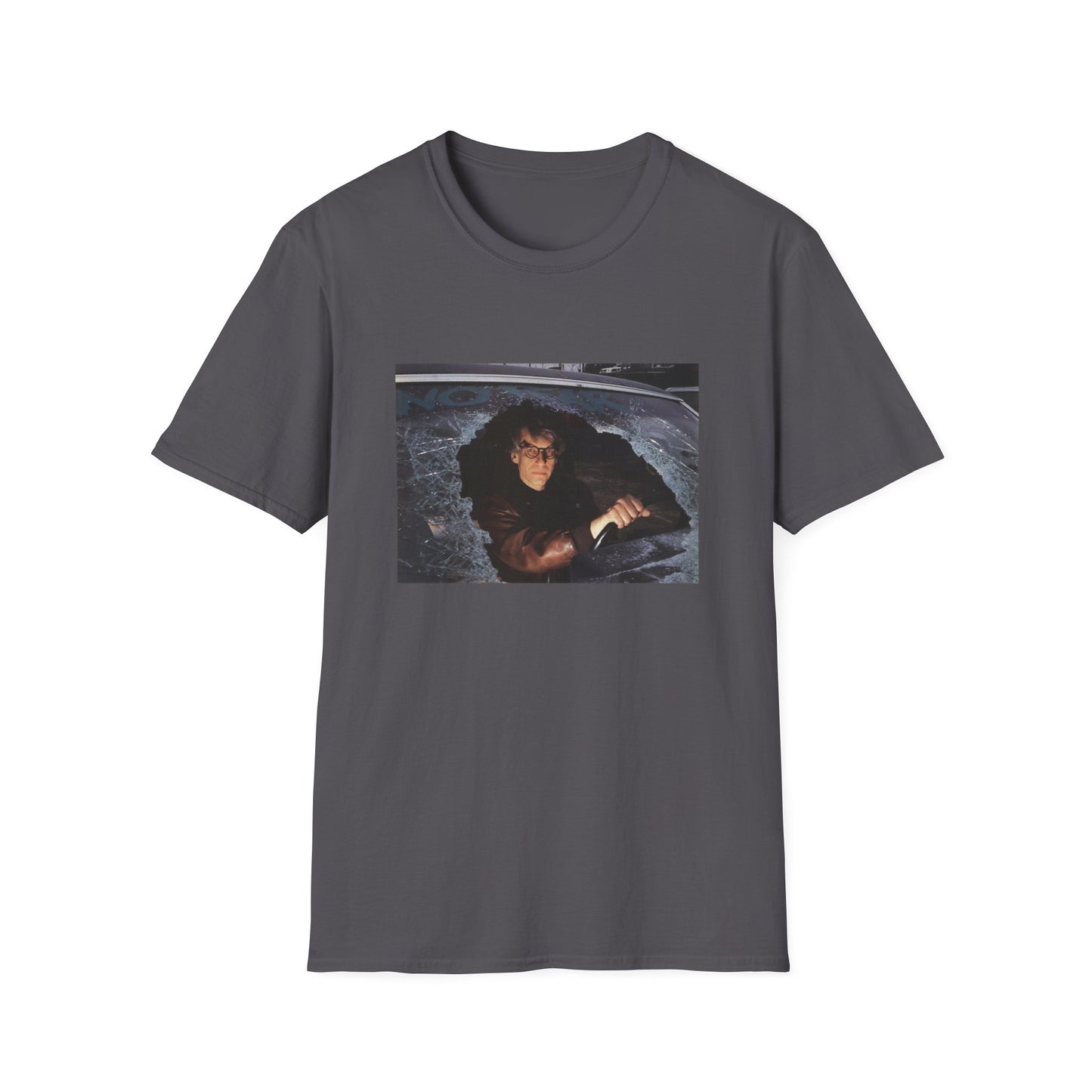 david cronenberg in a car window says no fear tshirt