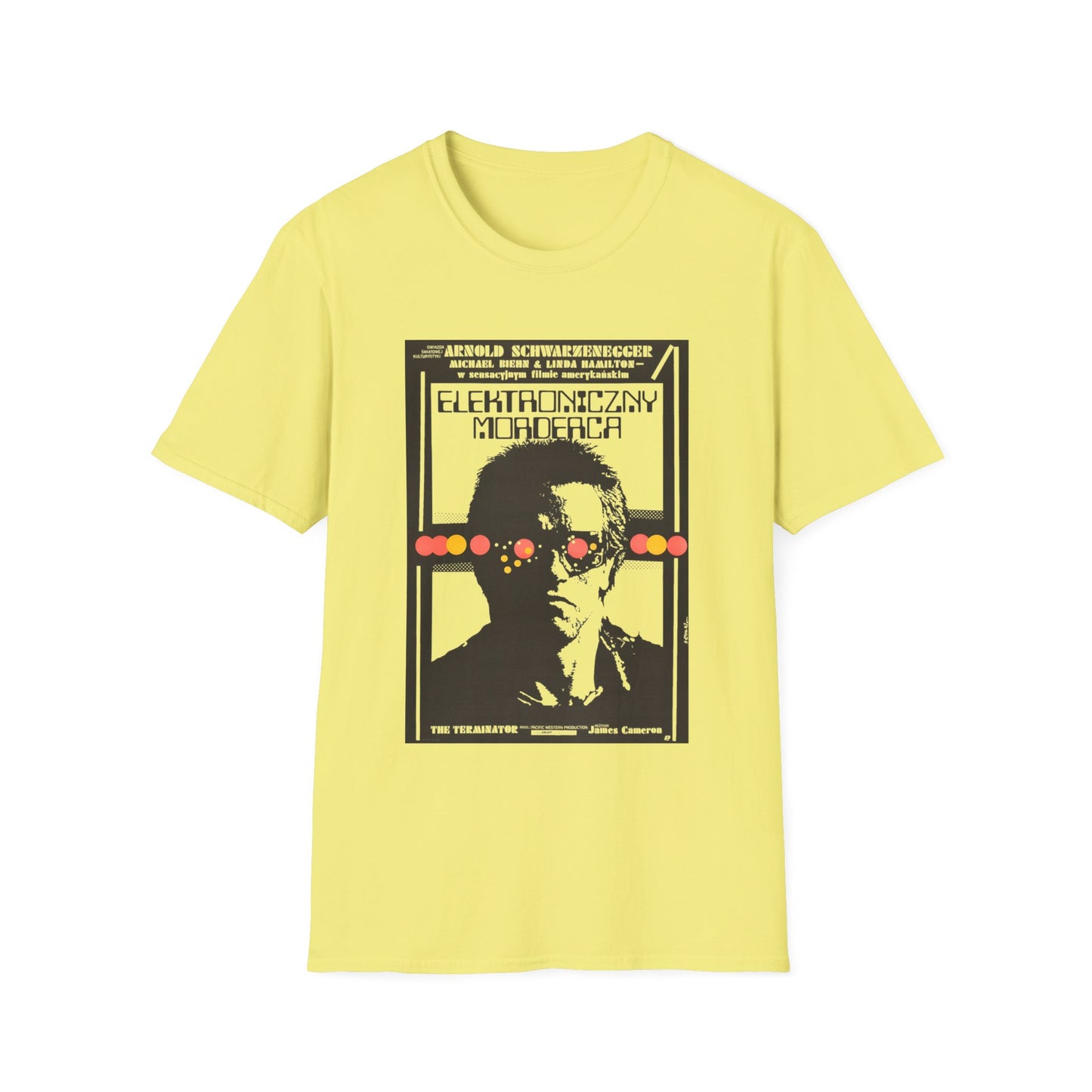 1987 terminator vintage polish movie poster tshirt