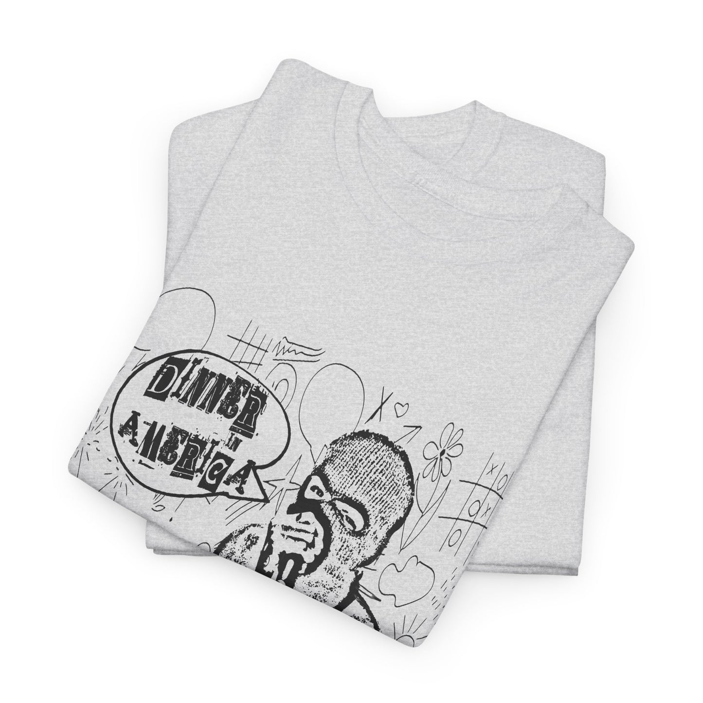 dinner in america john q psyops doodle art fan art tshirt