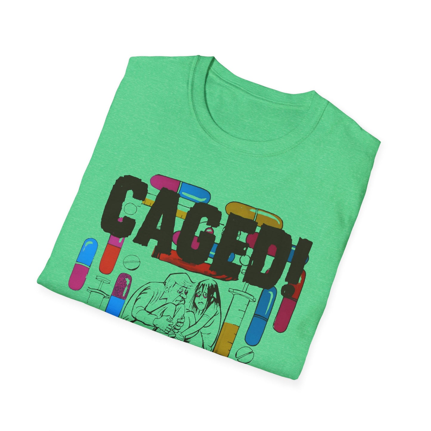 1960s/70s anti drug poster tshirt caged! by smartset smarteen s.o.s tshirt