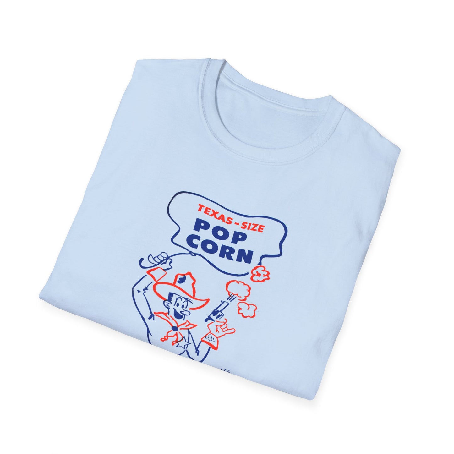 vintage texas size popcorn bag logo tshirt