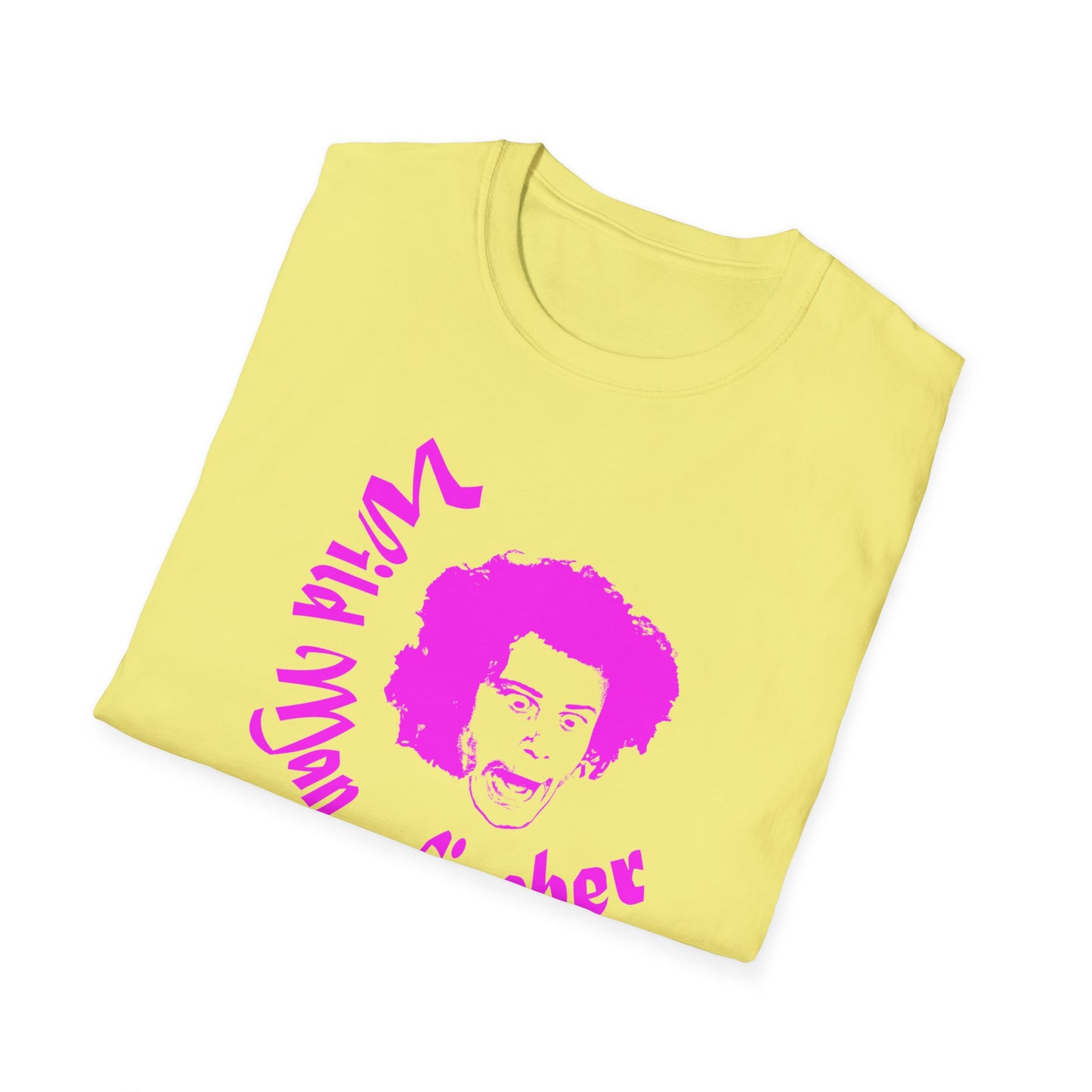 wild man fischer pink stencil tshirt