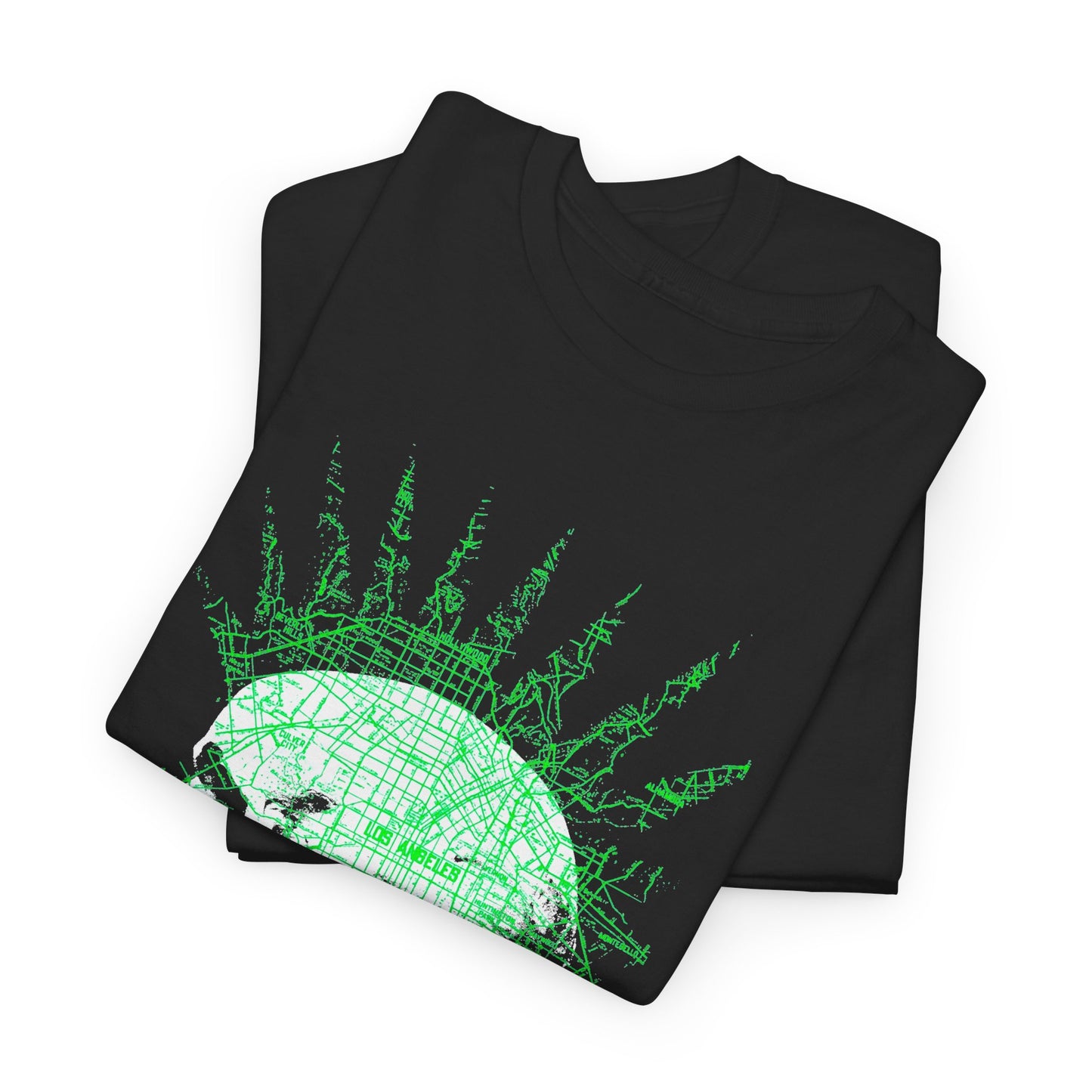 repo man skull punk in green tshirt