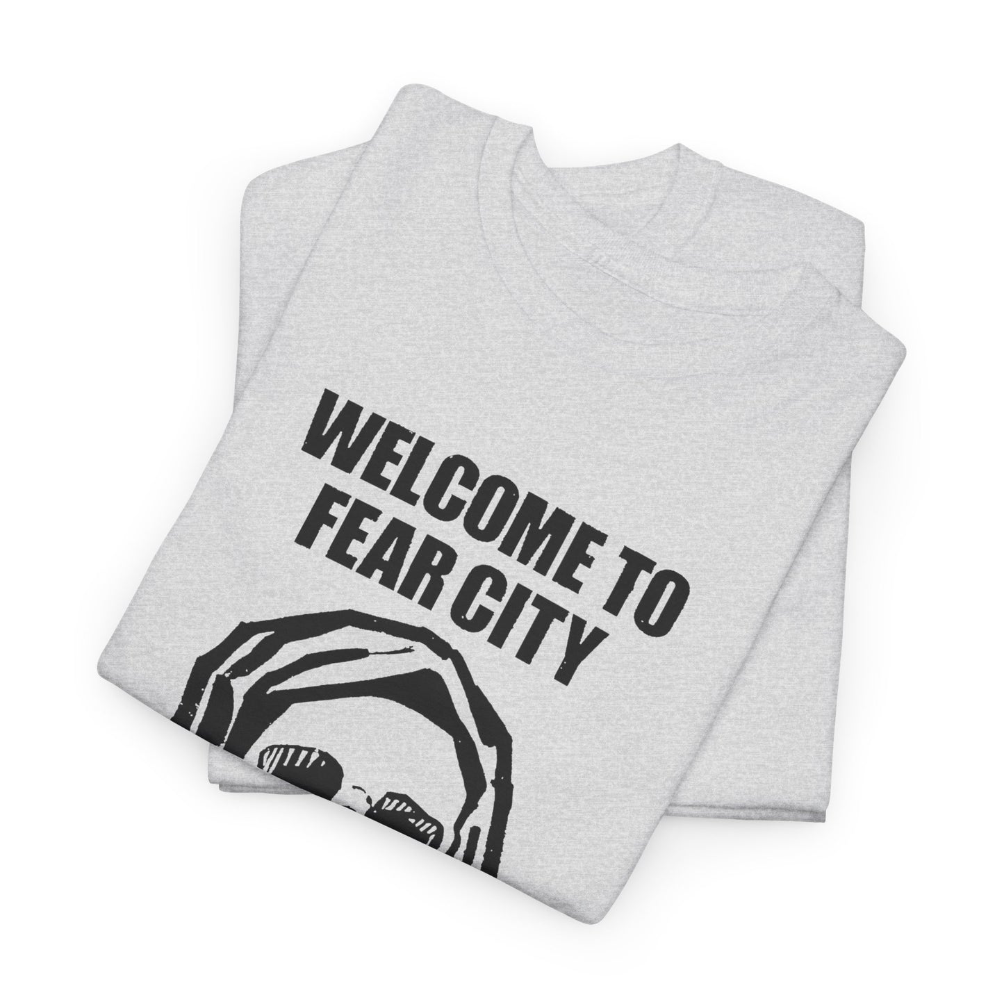 welcome to fear city 1975 new york pamphlet skull tshirt