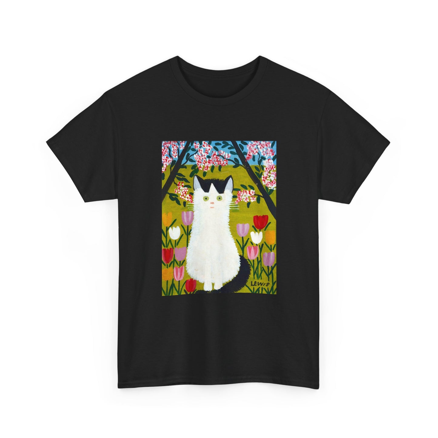 maud lewis nova scotia canadian folk artist white and black cat 2 tshirt