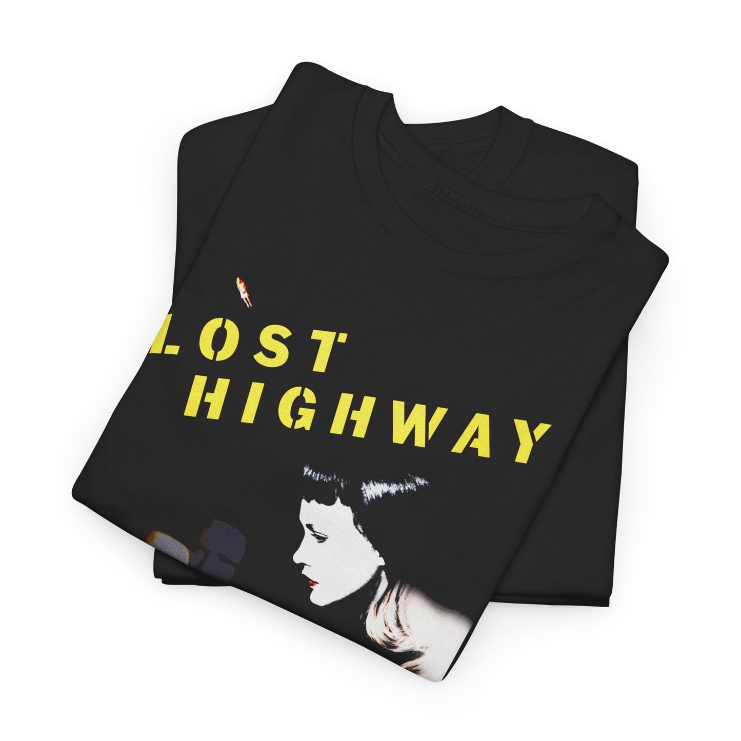 1997 lost highway japanese poster with added custom graphics fan art tshirt