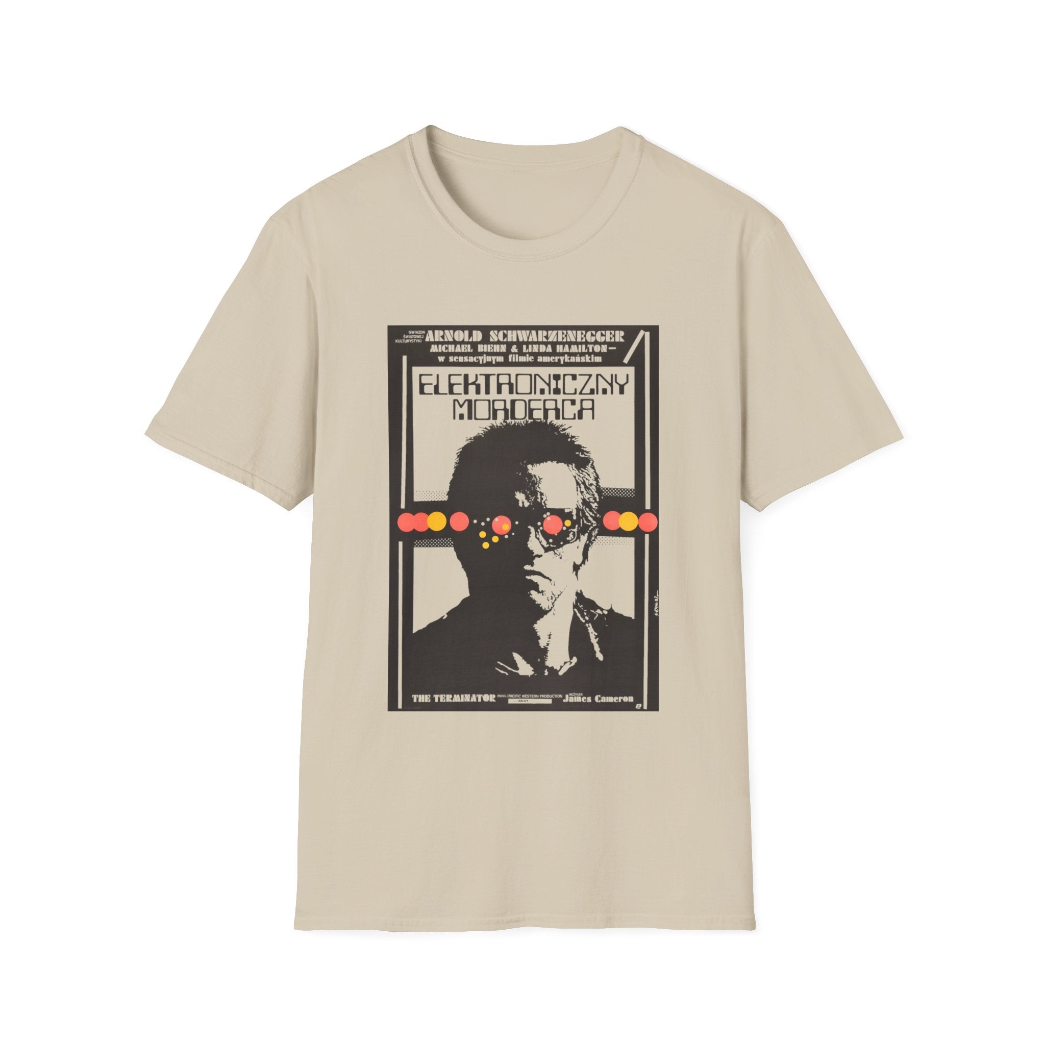 1987 terminator vintage polish movie poster tshirt – whatmart