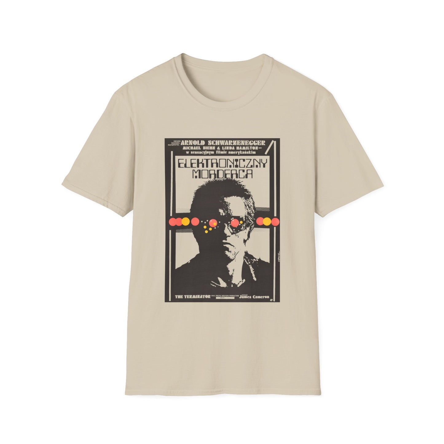 1987 terminator vintage polish movie poster tshirt