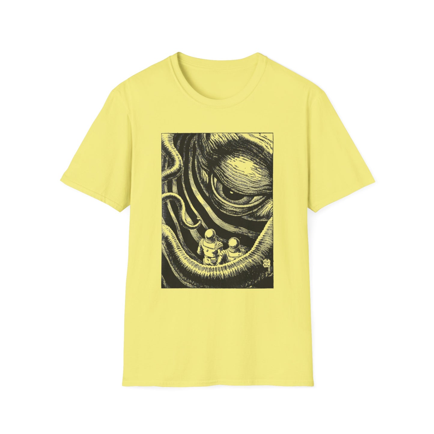 virgil finlay illustration on the edge of the galaxy tshirt