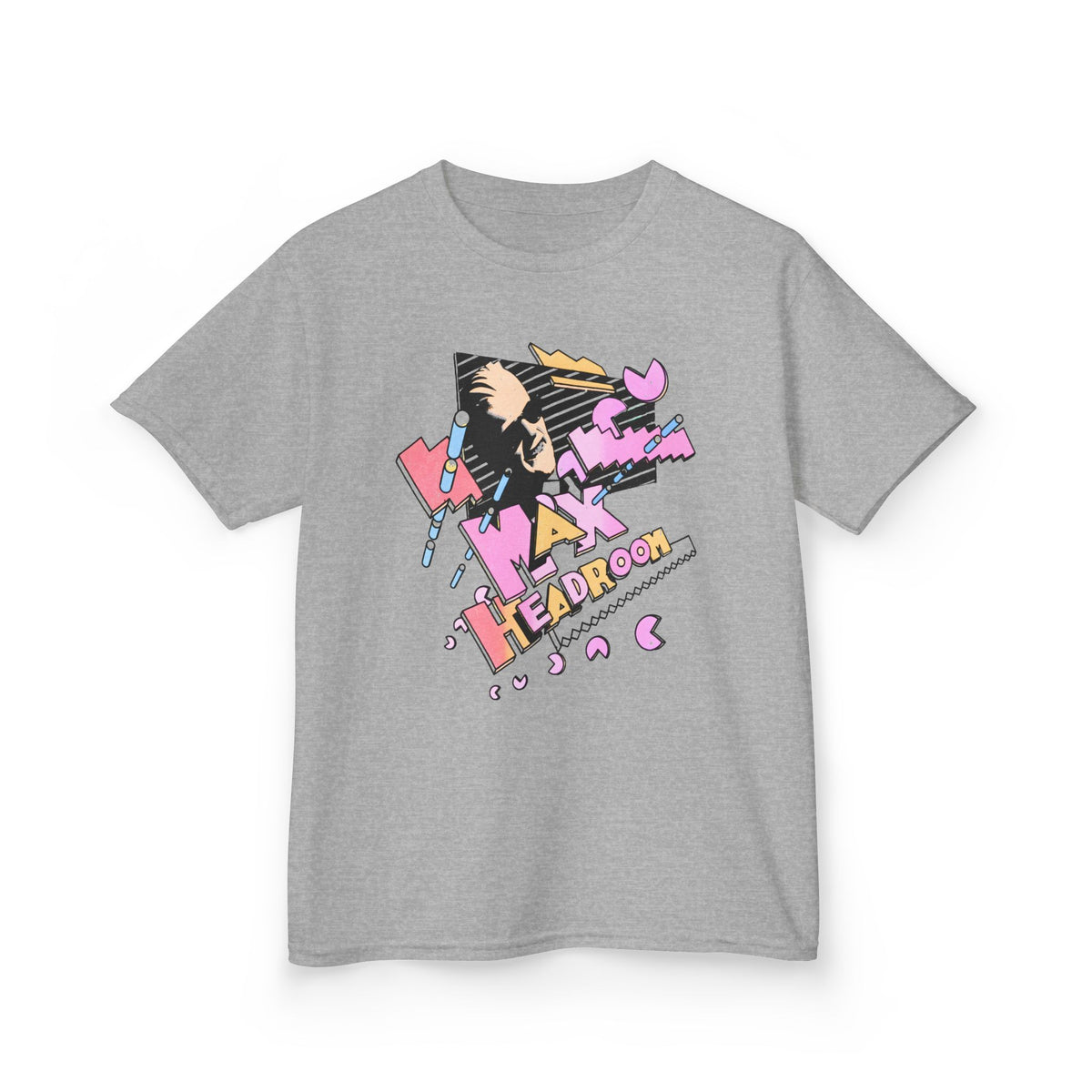 1986 max headroom reproduction YOUTH SIZE short sleeve tee