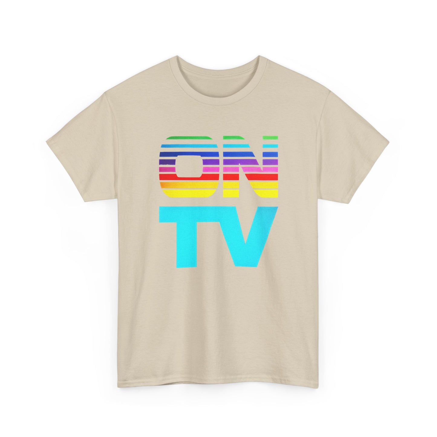 1970s vintage on tv subscription service logo custom edit tshirt