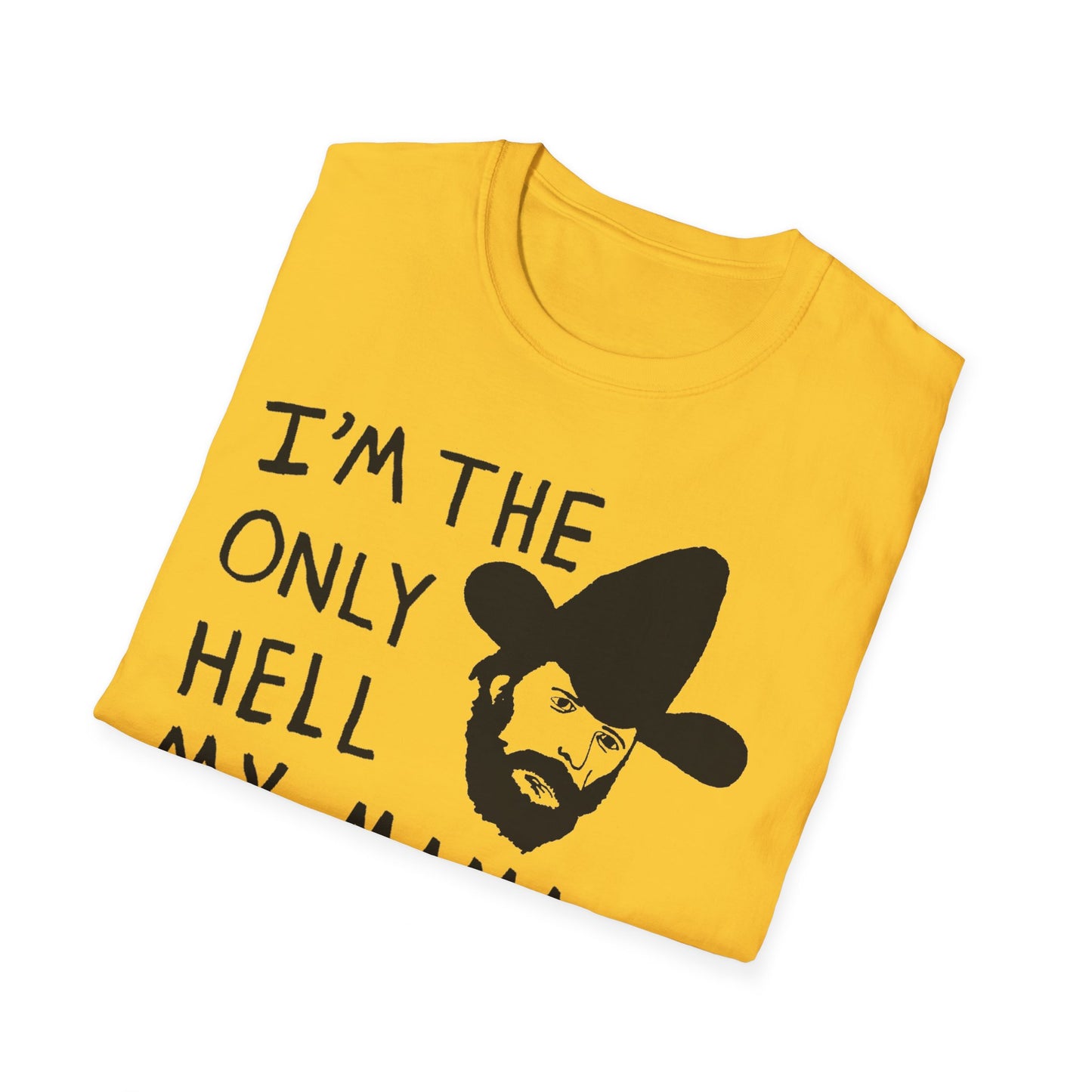 johnny paycheck 1970's country outlaw legend i'm the only hell my mama ever raised original drawing tshirt