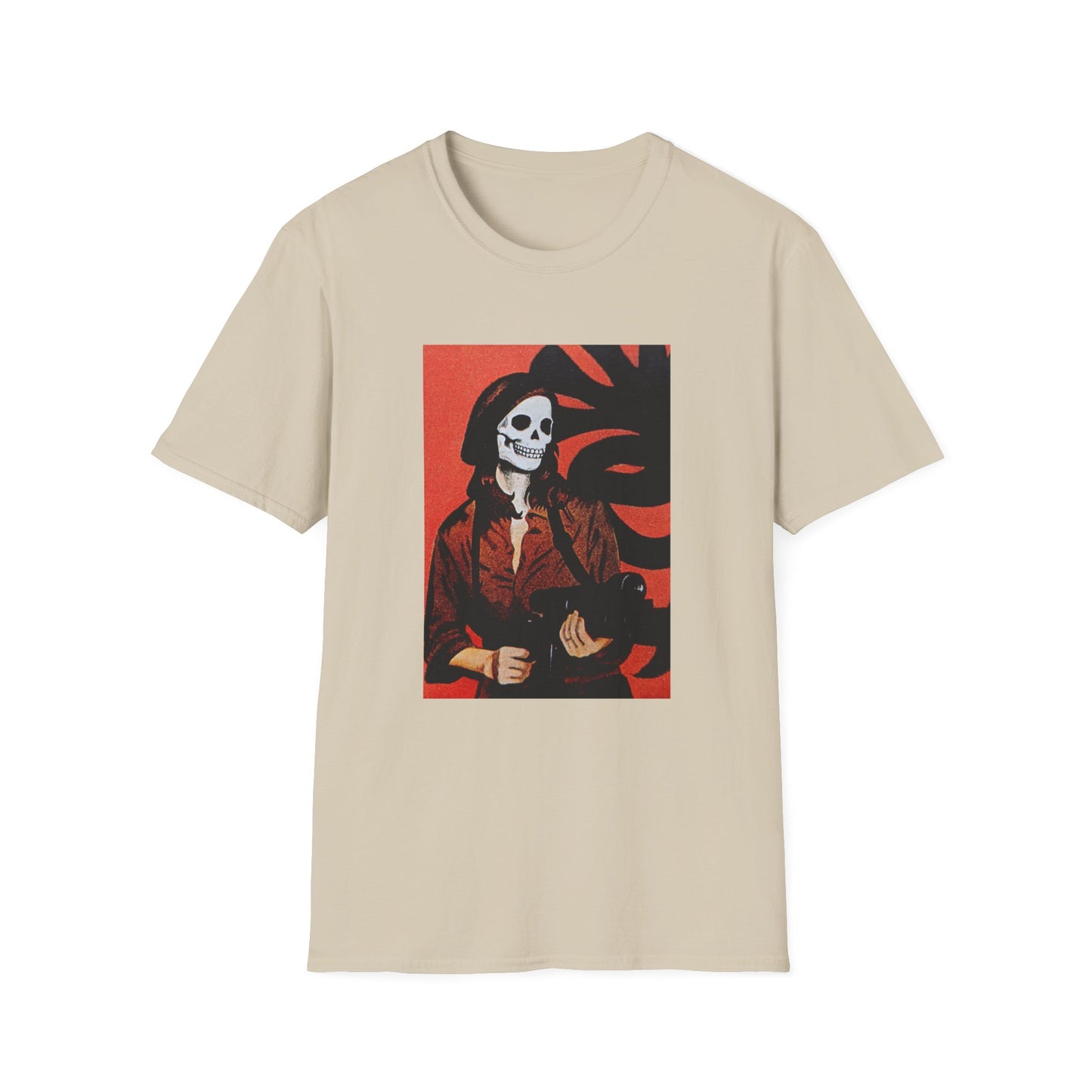 patty hearst skull face tshirt