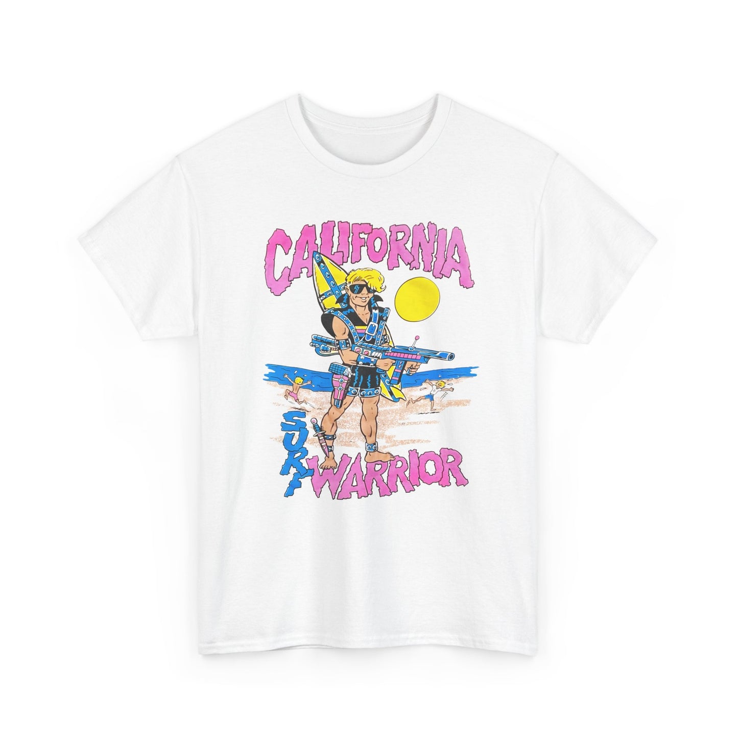 1980s california surf warrior edit tshirt