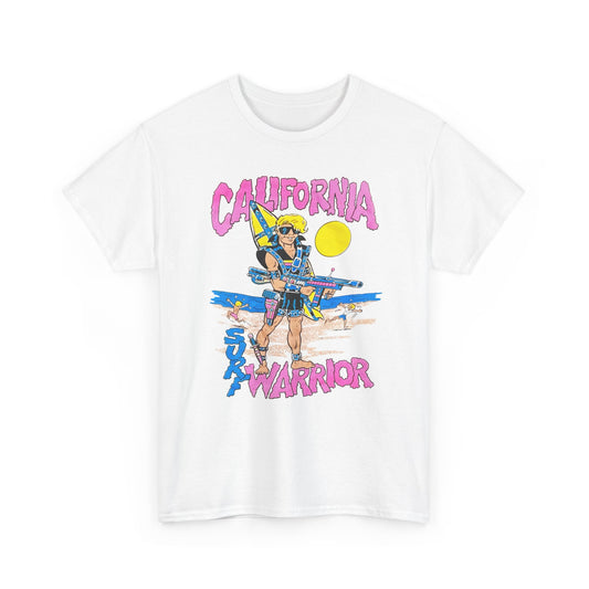 1980s california surf warrior edit tshirt