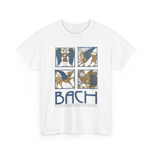 1970s david lance goines bach poster reproduction with words tshirt