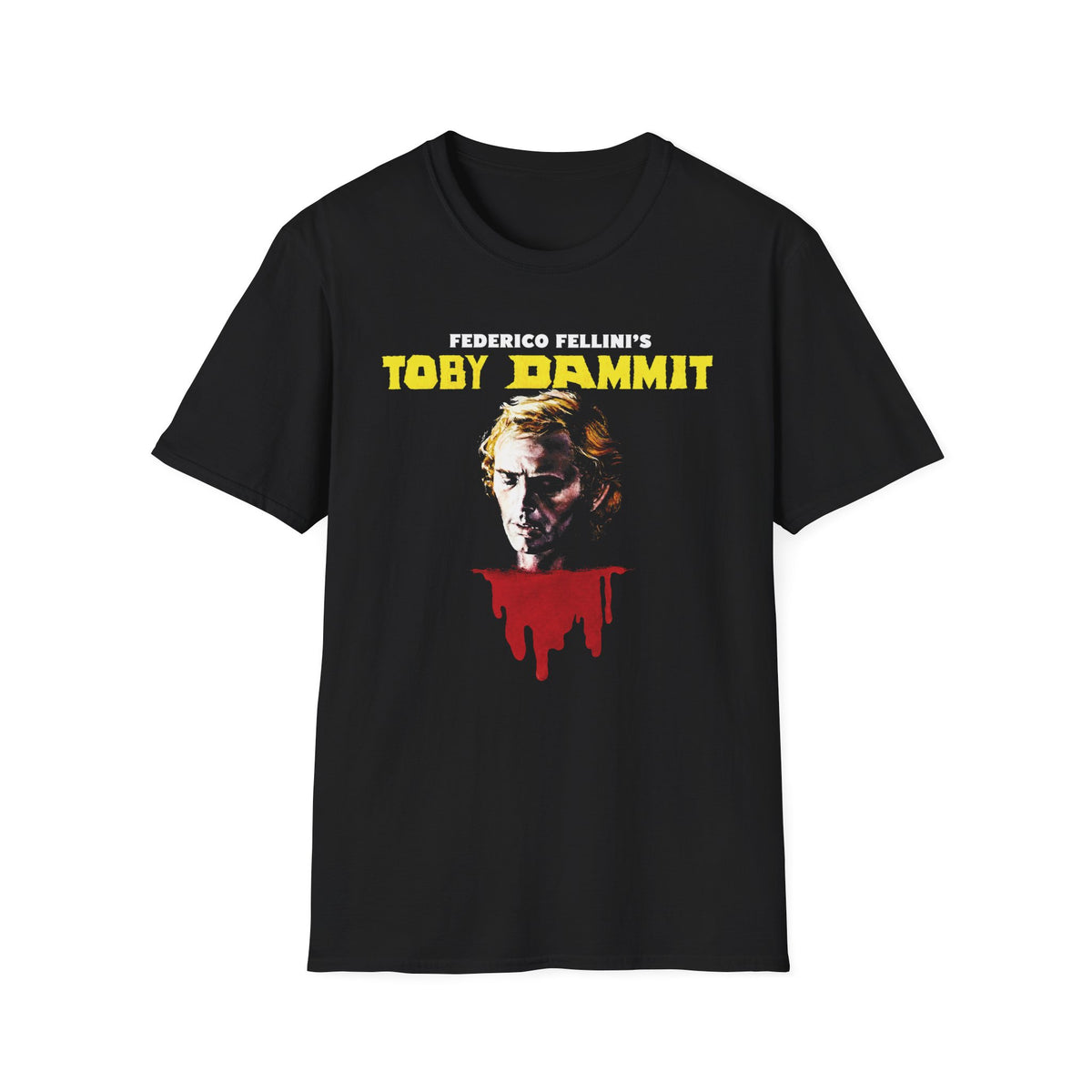 1968 toby dammit film poster tshirt