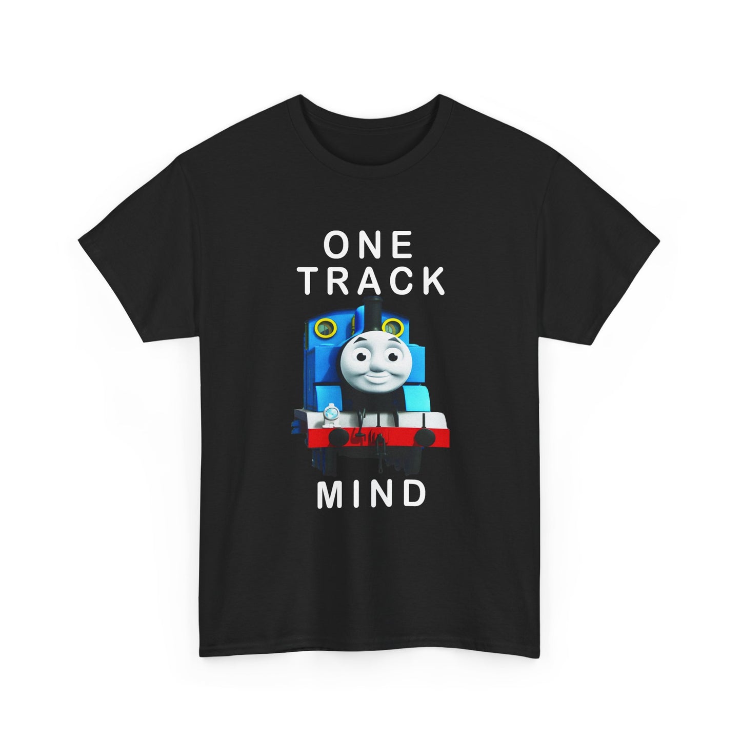 thomas the tank engine one track mind dumb tshirt
