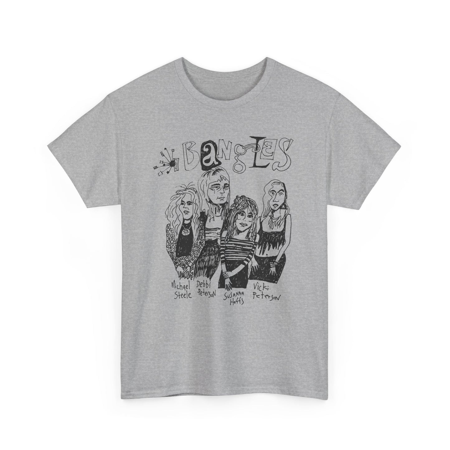 the bangles band original drawing tshirt