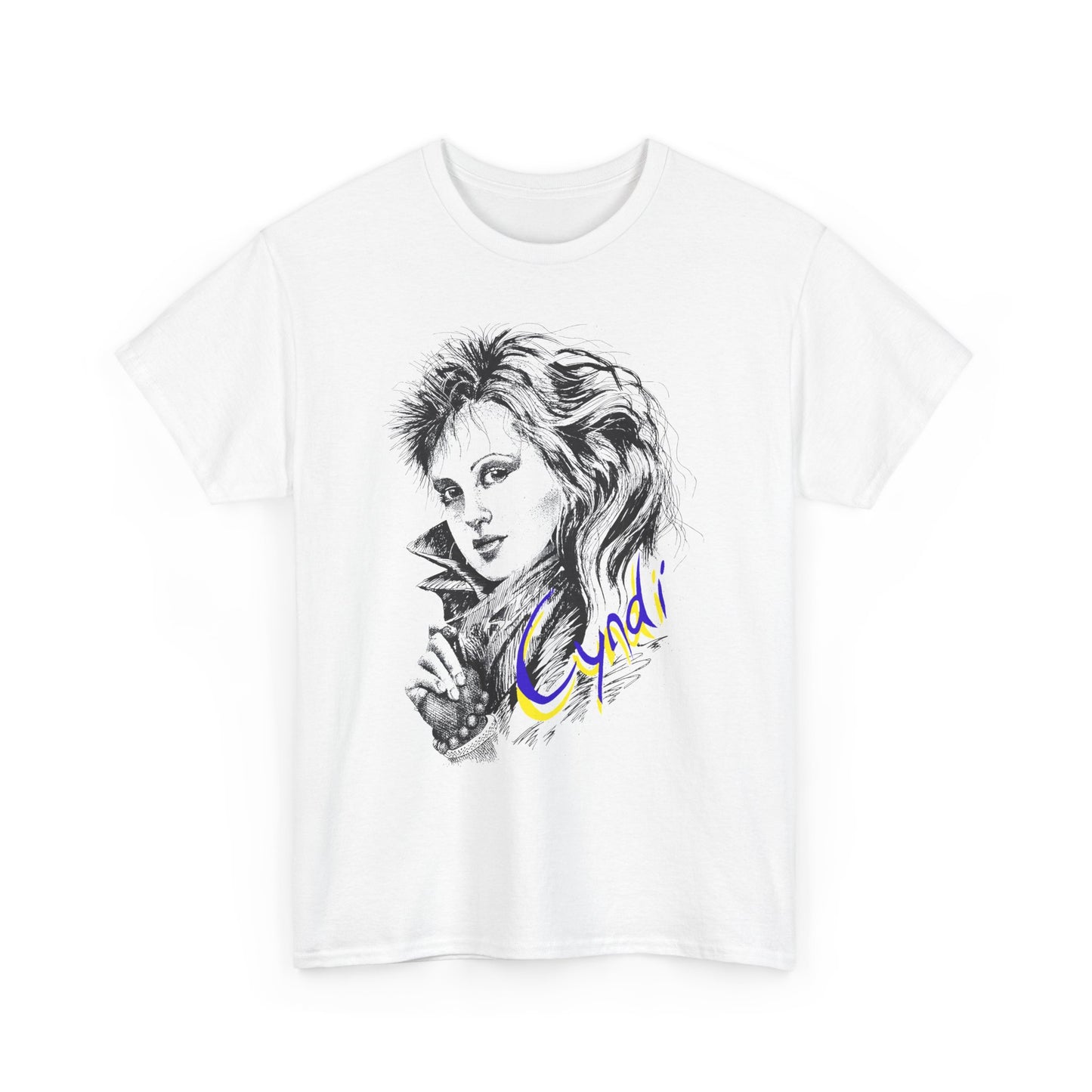 rare vintage cyndi lauper reproduction edit tshirt