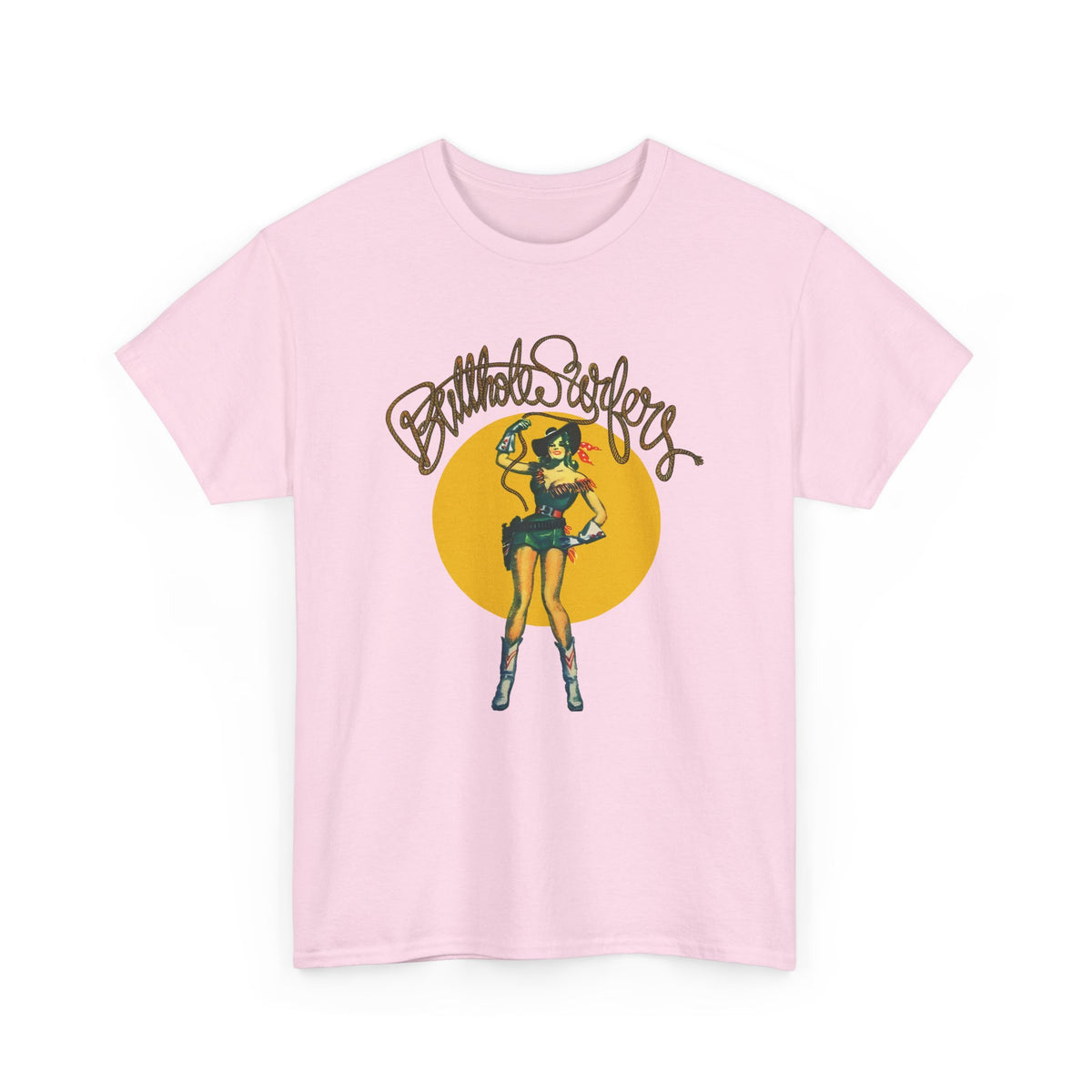 1988 frank kozik cow girl art for butthole surfers