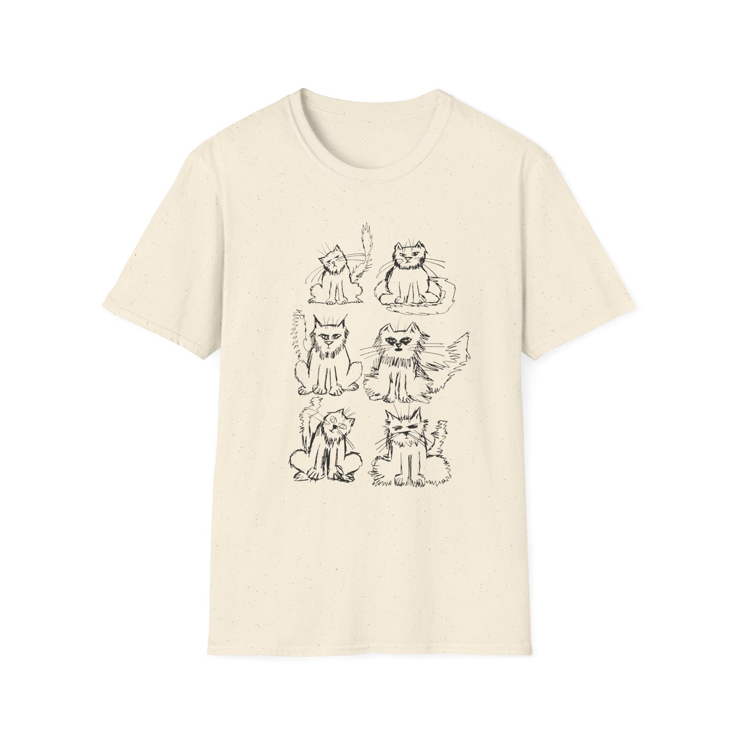 original drawing another six cats tshirt