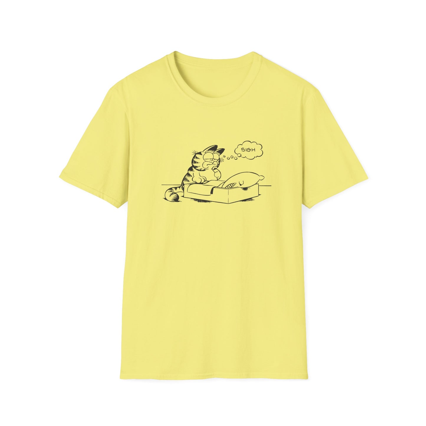 garf sighing tshirt