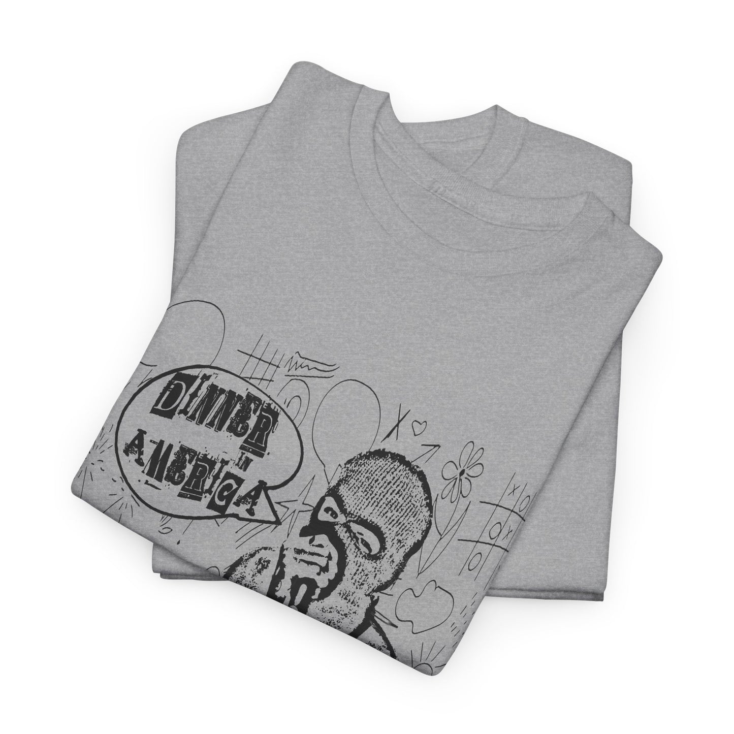 dinner in america john q psyops doodle art fan art tshirt