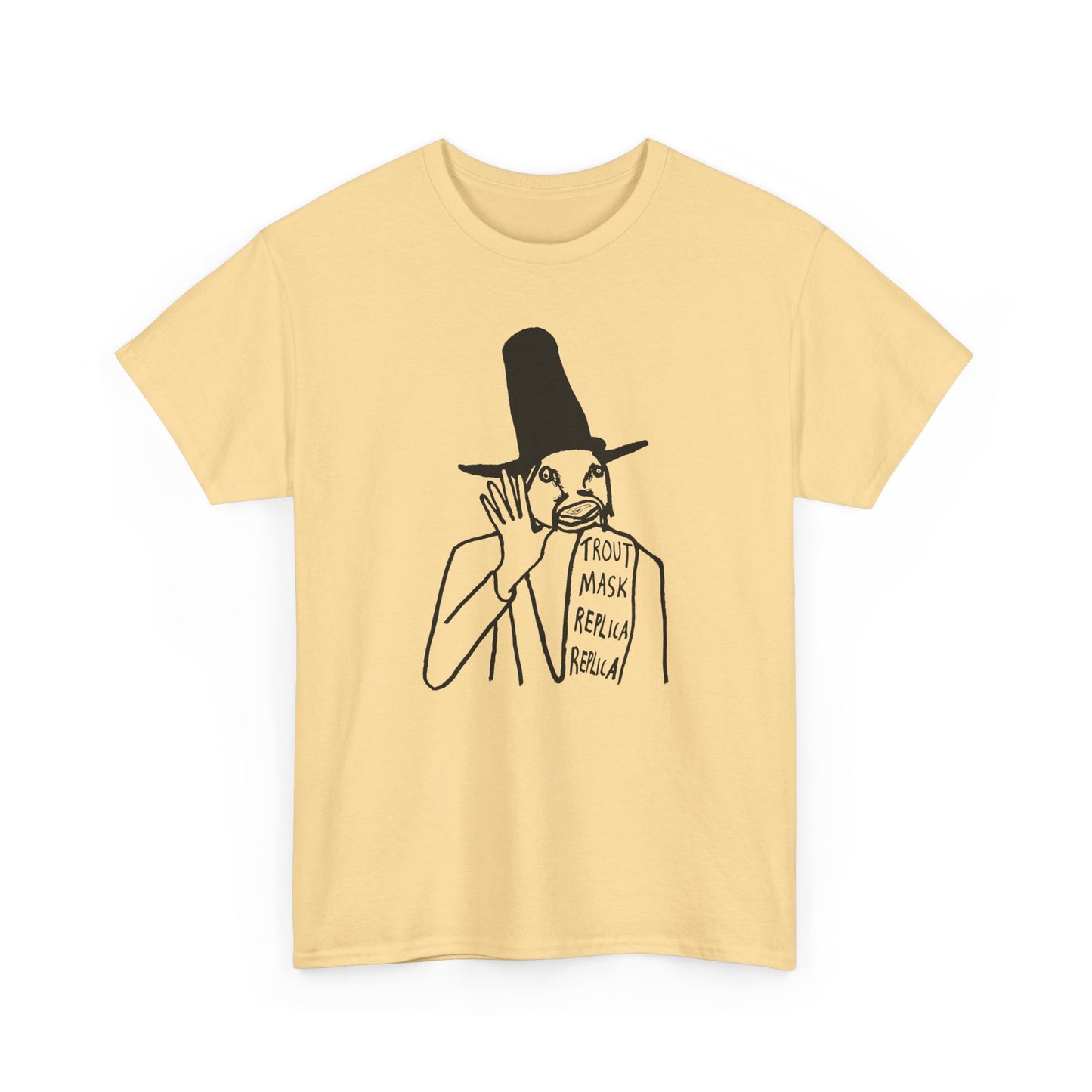 1969 captain beefheart trout mask replica album replica original drawing tshirt