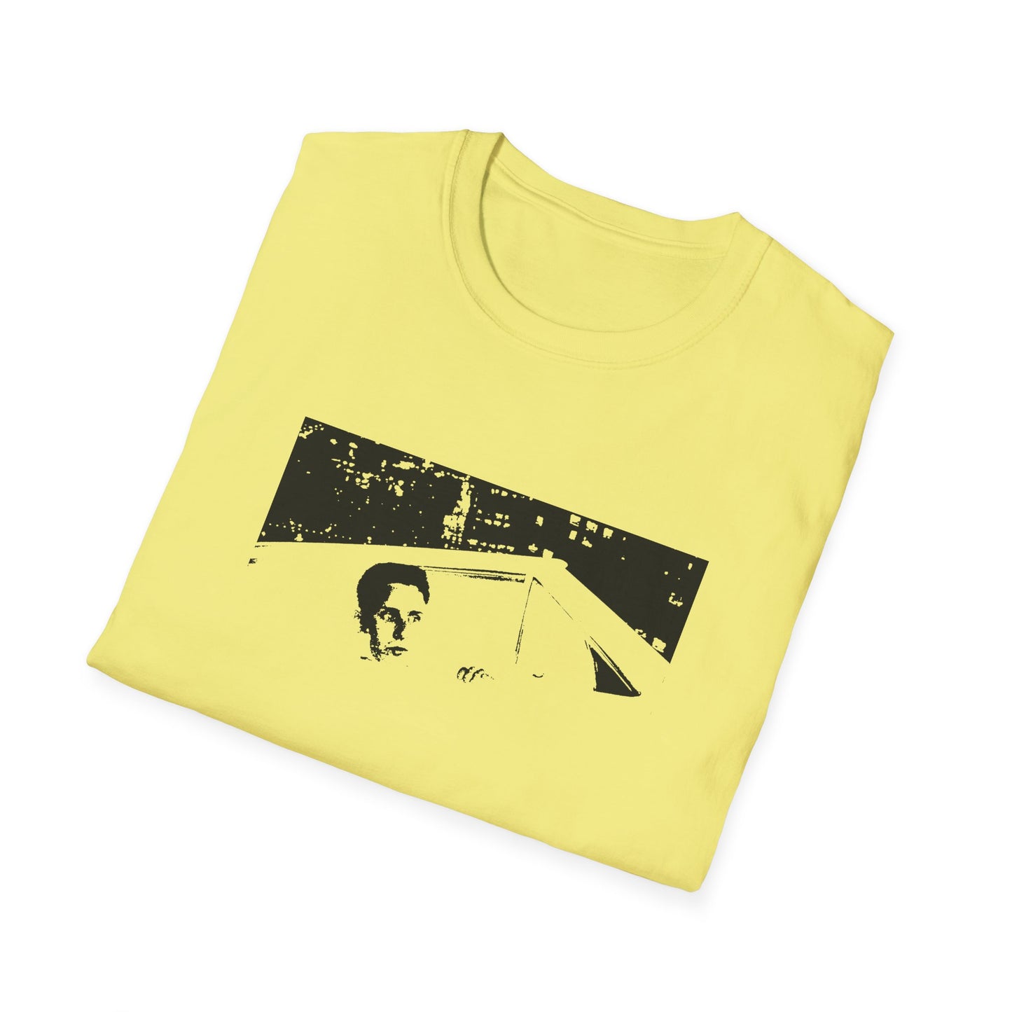 repo man flying car scene stencil tshirt