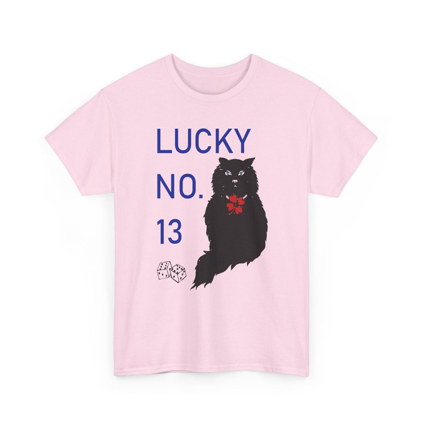 1976 qsl card lucky number 13 black cat custom reproduction tshirt