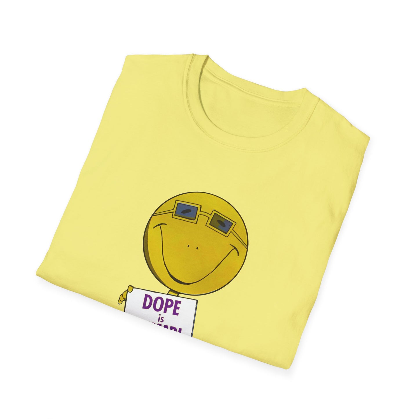 1960s/70s anti drug poster tshirt dope is dumb by smartset smarteen s.o.s tshirt