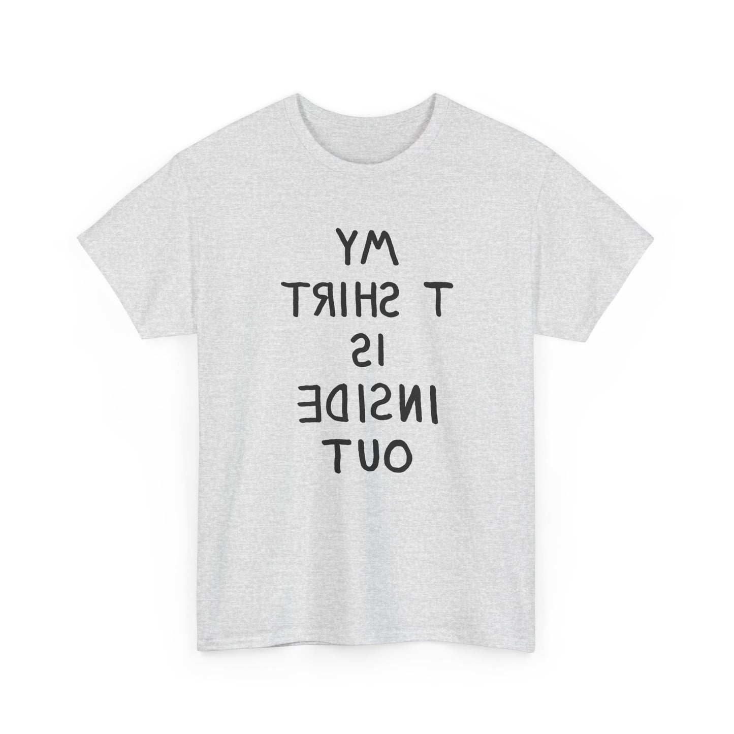 1960s novelty my tshirt is inside out spelled backwards custom hand drawn reproduction tshirt