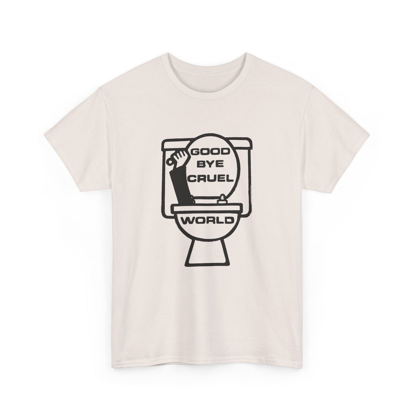 goodbye cruel world vintage reproduction design tshirt