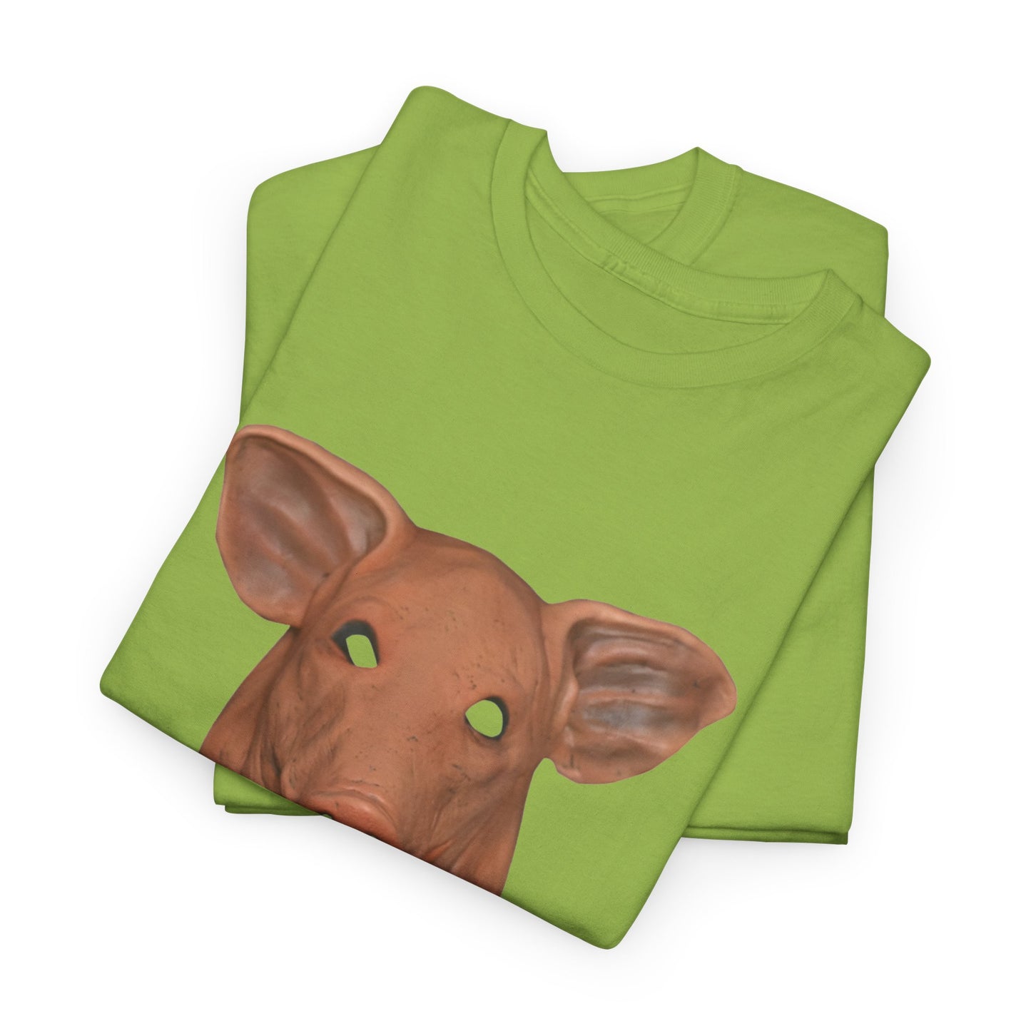 creepy pig mask tshirt