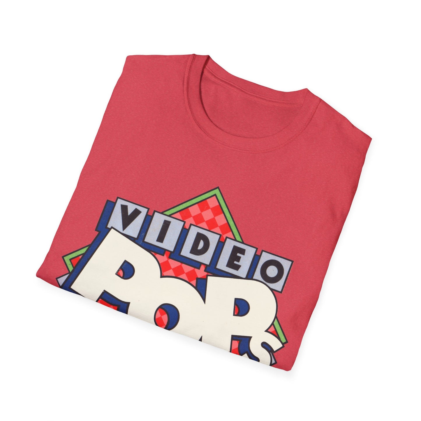 vintage video pops blank tape design tshirt