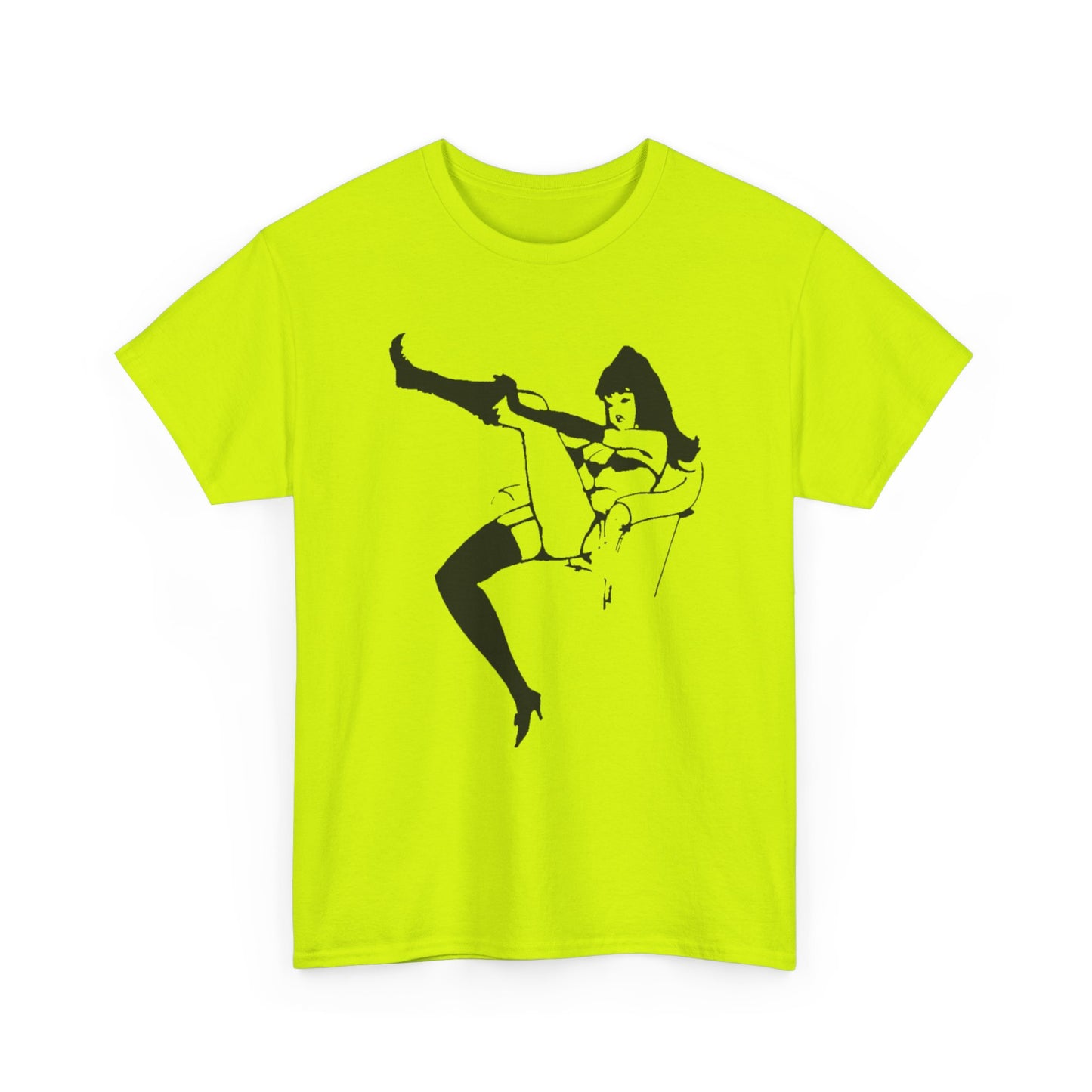 old tattoo flash art burlesque lady tshirt