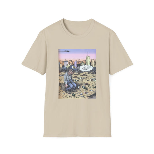 r. crumb i just kinda go with the flow tshirt