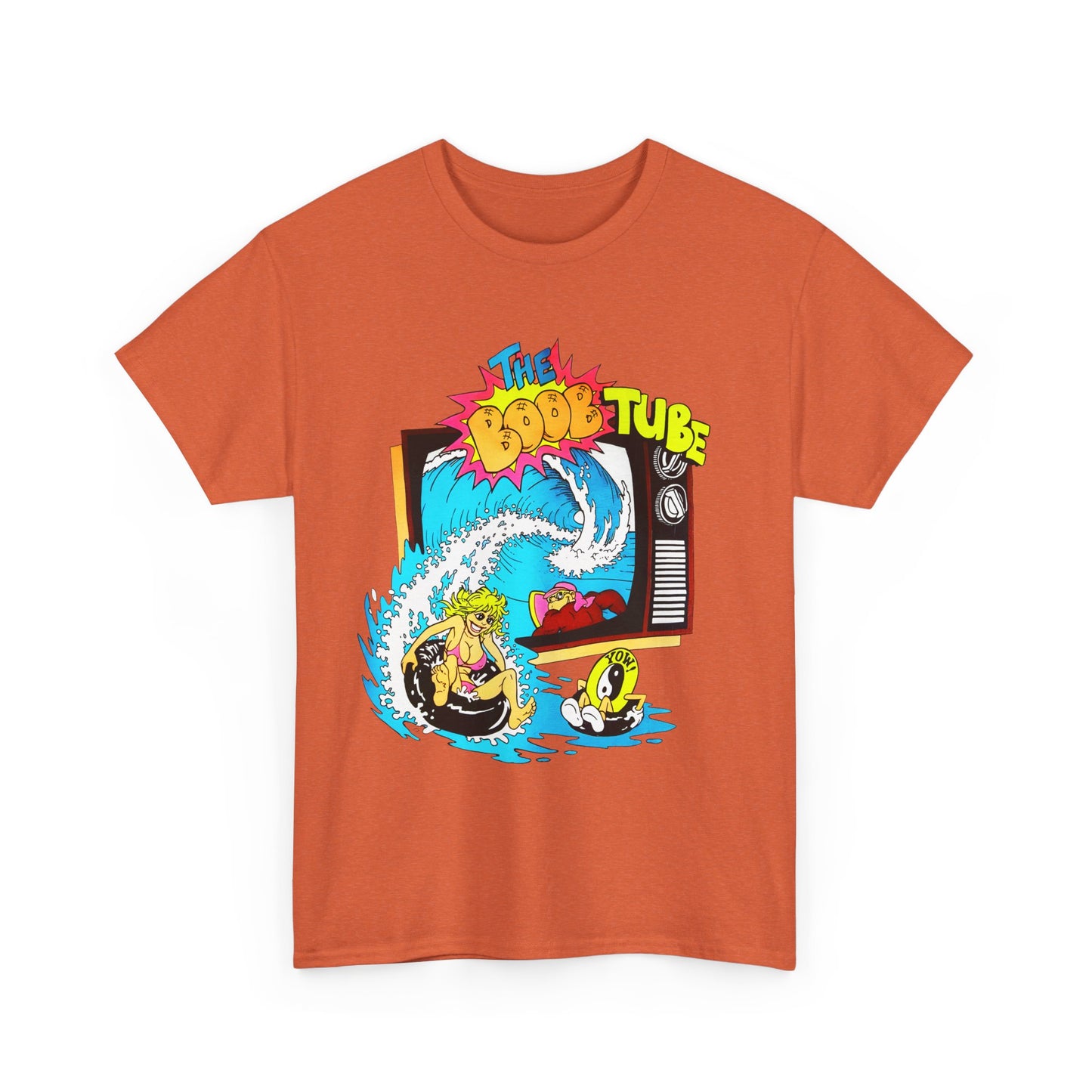 1980s boob tube surf style tv reproduction tshirt