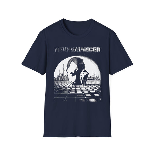 1984 book by william gibson neuromancer book cover tshirt