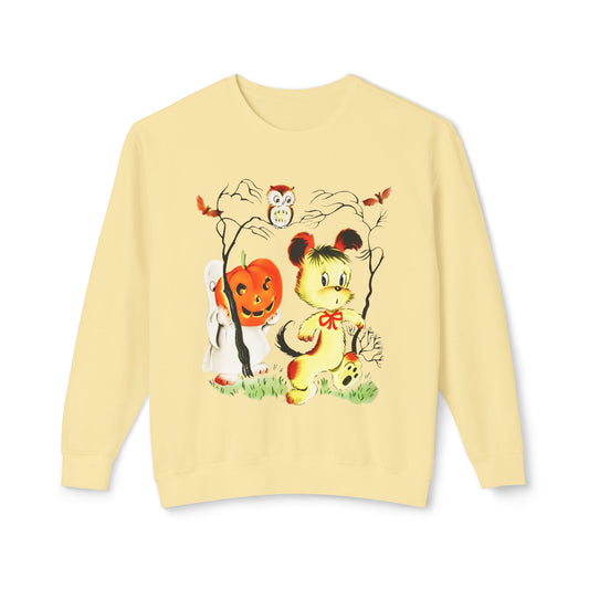 vintage chicago halloween historical greeting card 100% cotton sweatshirt