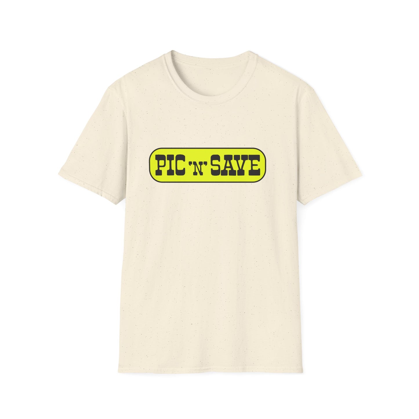 pic n save retail chain logo tshirt