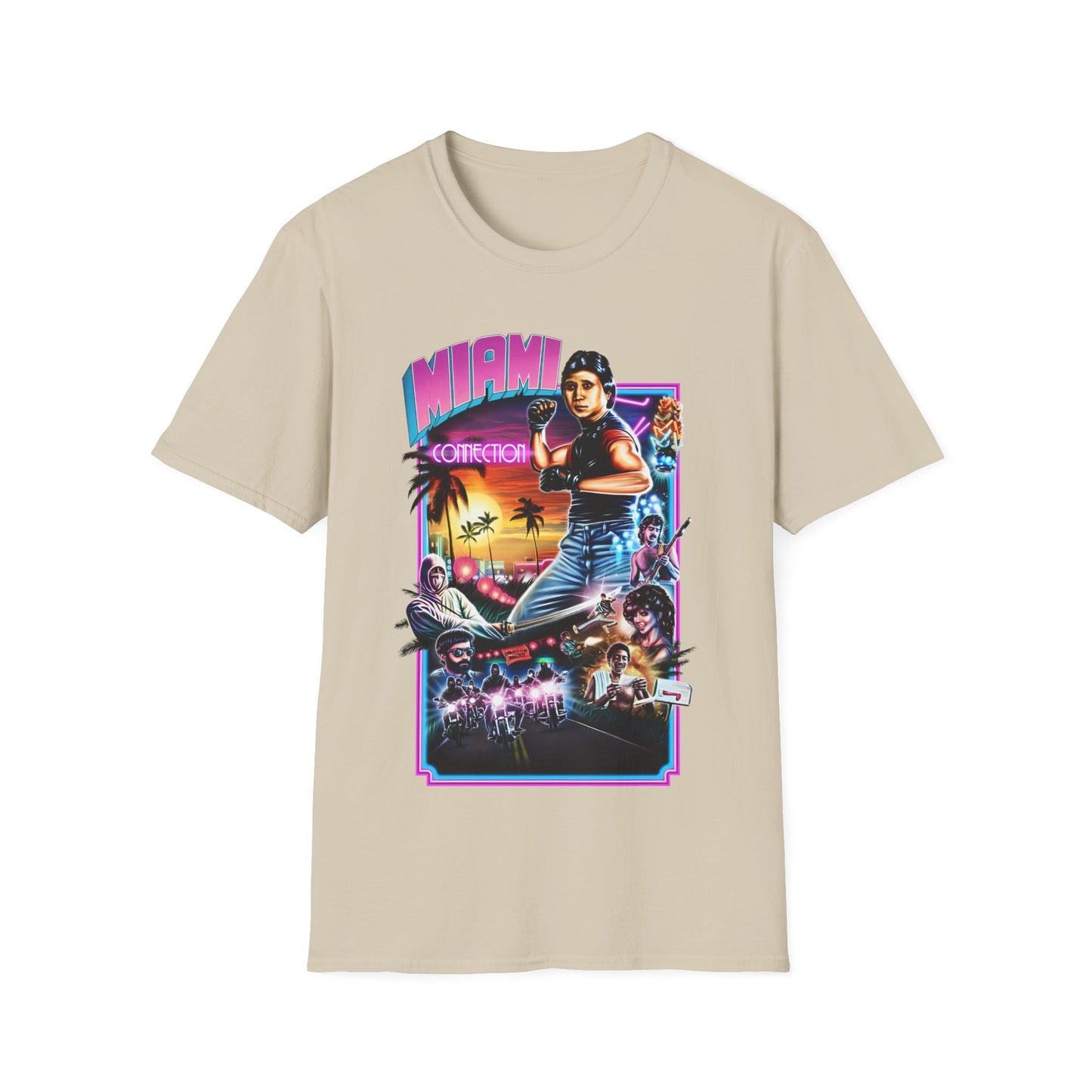 1987 movie miami connection movie poster tshirt