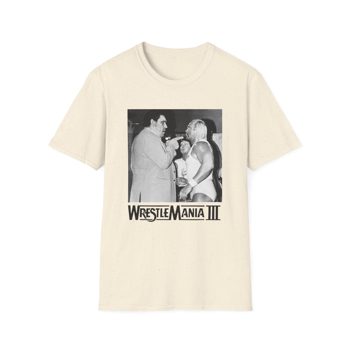 wrestlemania iii hulk v. andre the giant photo tshirt