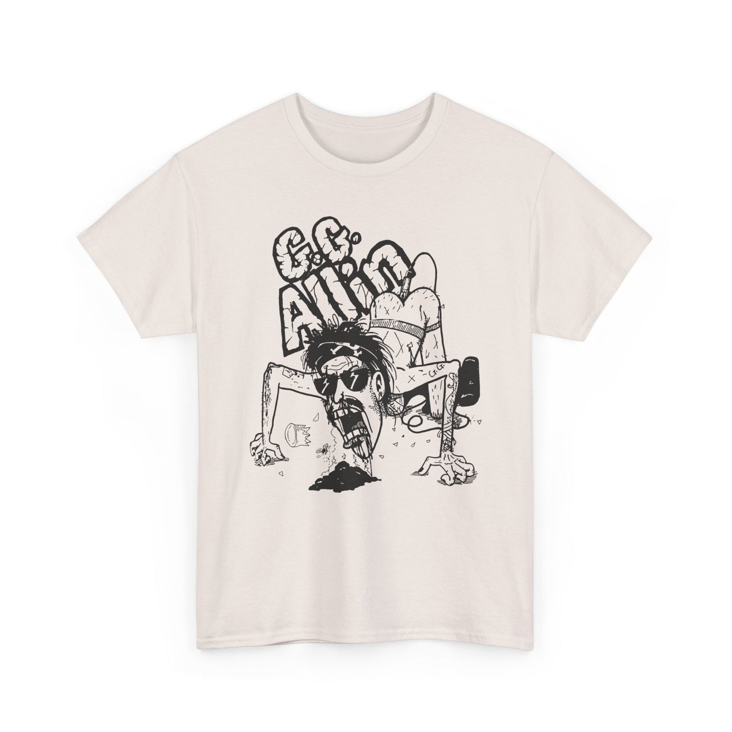1990s gg allin show poster custom edit tshirt