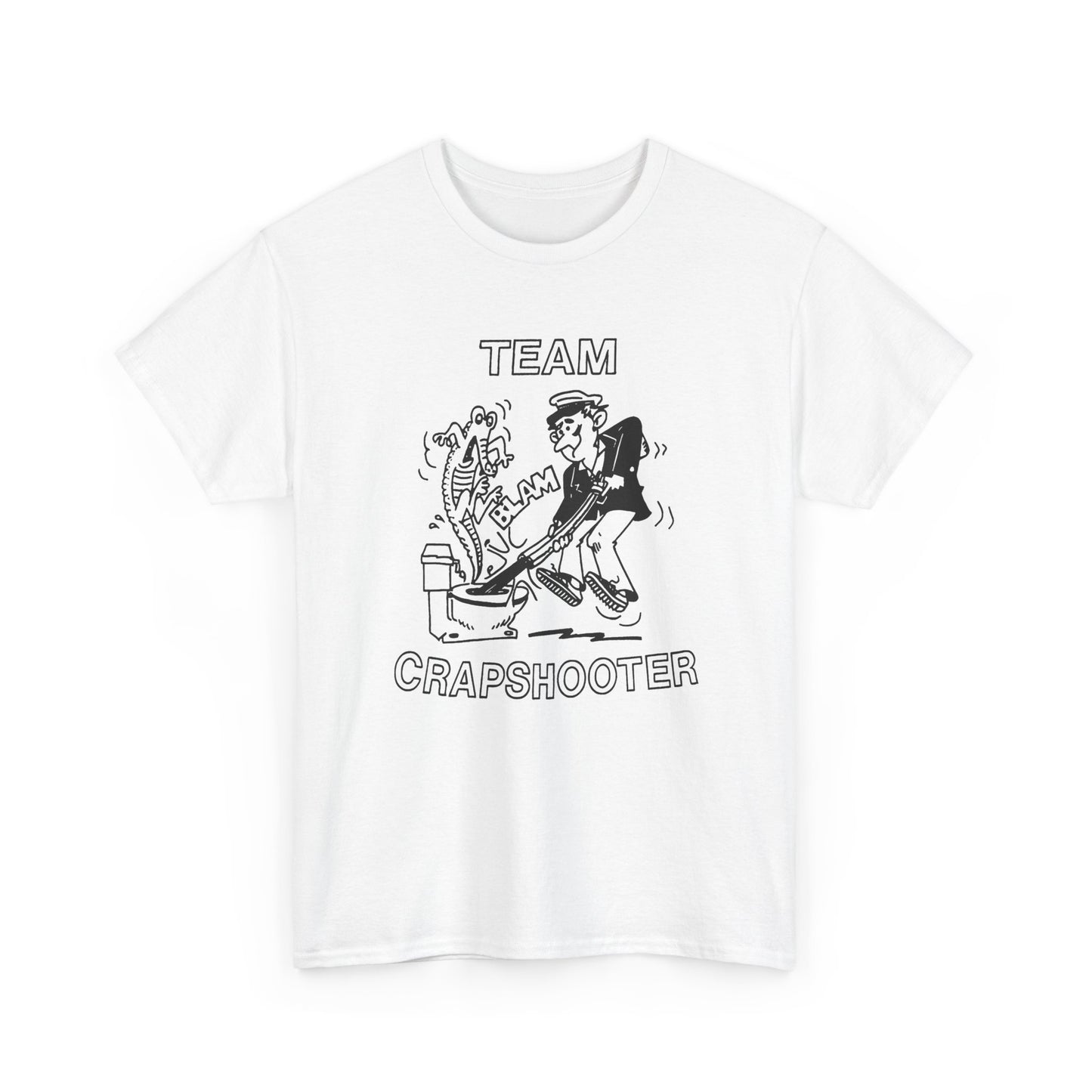 1980s team crapshooter reproduction tshirt