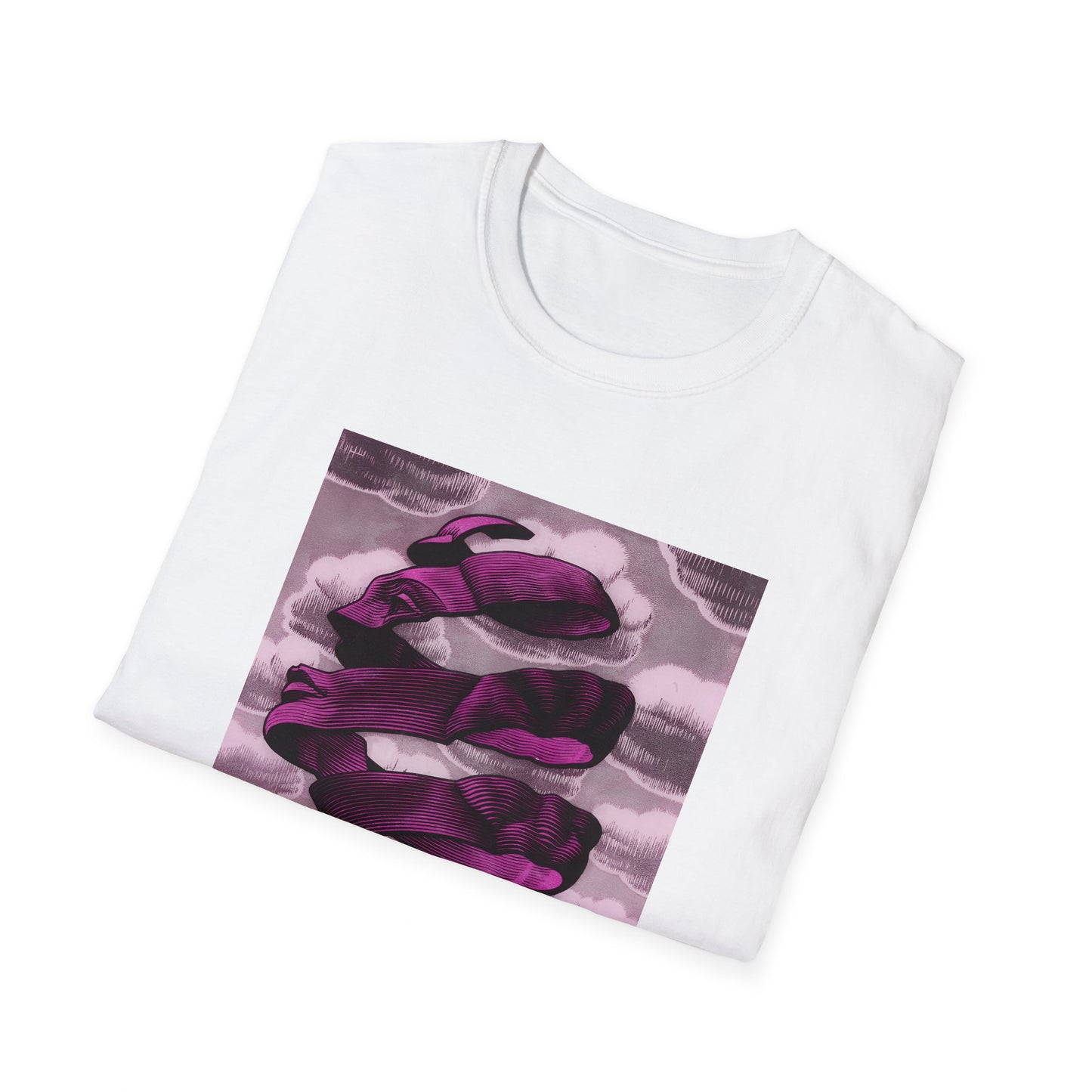 1955 m.c escher rind in pink tshirt