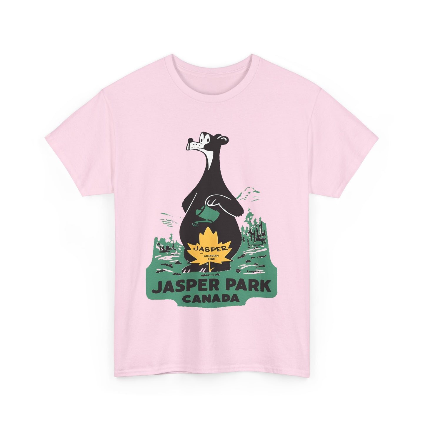 1950s jasper national park patch tshirt