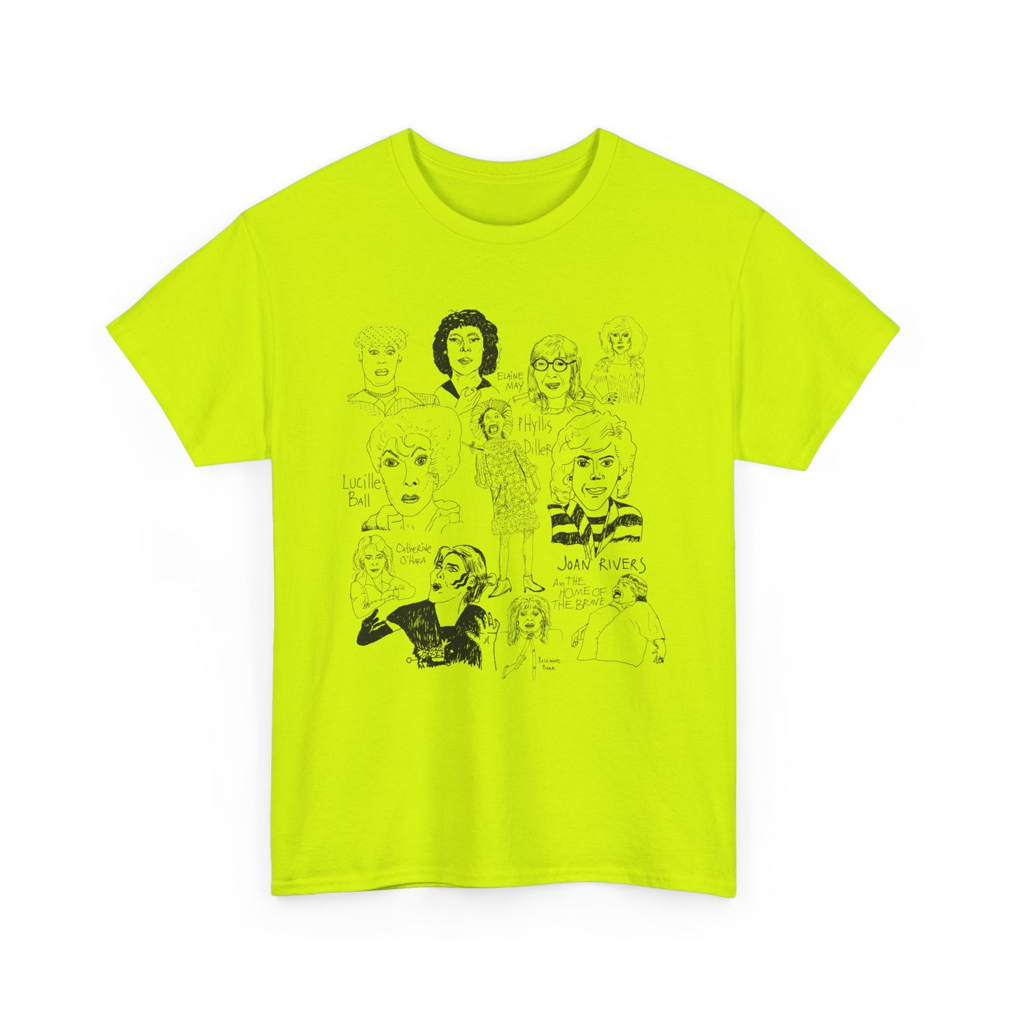 original drawing women of comedy collage tshirt