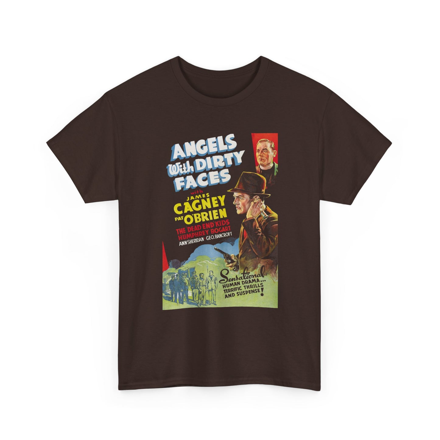 1938 movie poster angels with dirty faces tshirt